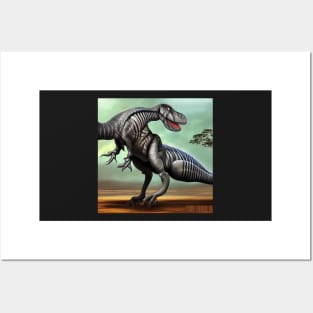 alien dinosaurs Posters and Art